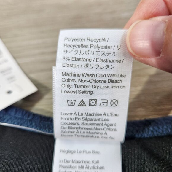 J. Crew Teal Textured Curved Waist Cheeky Bikini Bottom New With Tags Womens M - Picture 11 of 15